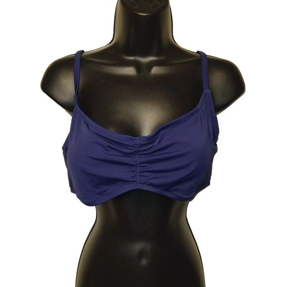 Amazon Essentials Navy Blue Bikini Top XL - Picture 1 of 7